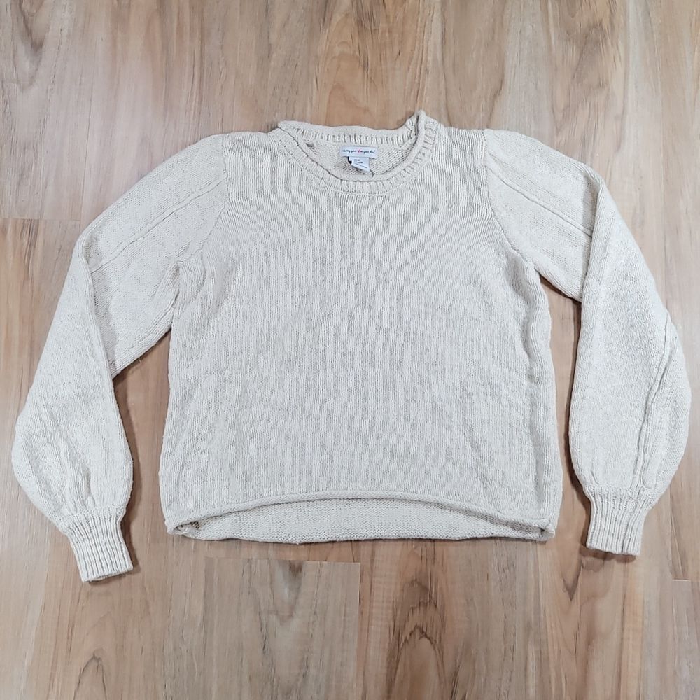 🔺️Wearing Your Heart on Your Sleeve Cream Sweater Medium